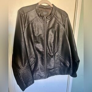 Torrid Faux Leather Bomber Jacket